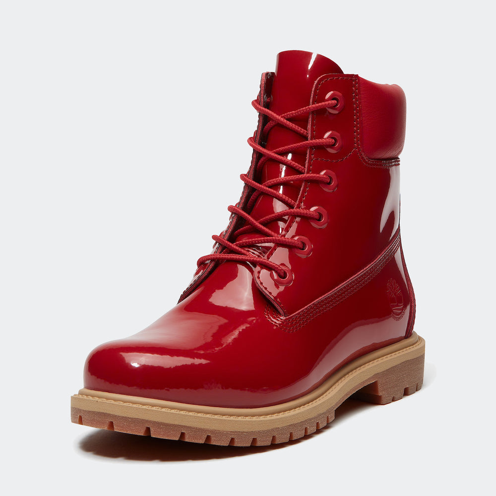 Women's Timberland Patent Leather Premium 6-Inch (Red)TB0A43F8A5G070