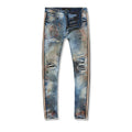 Jordan Craig Men's Sparta Striped Splatter Denim Jeans (Taupe Haze) JM3441