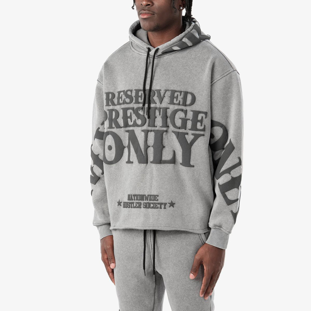 COPPER RIVET PRESTIGE ONLY HOODIE (GREY) 631008