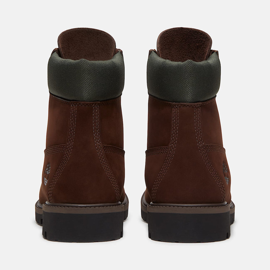 TIMBERLAND HERITAGE 6 INCH WATERPROOF BOOT (DARK BROWN NUBUCK) TB0A5RNWAMJ