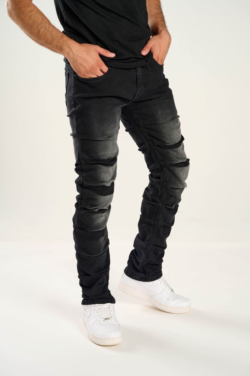 TAKER SLIM STRAIGHT DENIM T4049 (BLACK)