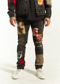 EMBELLISH SNYDER DENIM (BLACK PATCHWORK) EMBSP220-140