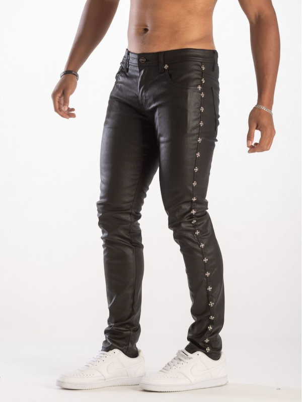 Kindred Denim Cross Coated Skinney Denim (Coated Black) KD 2232