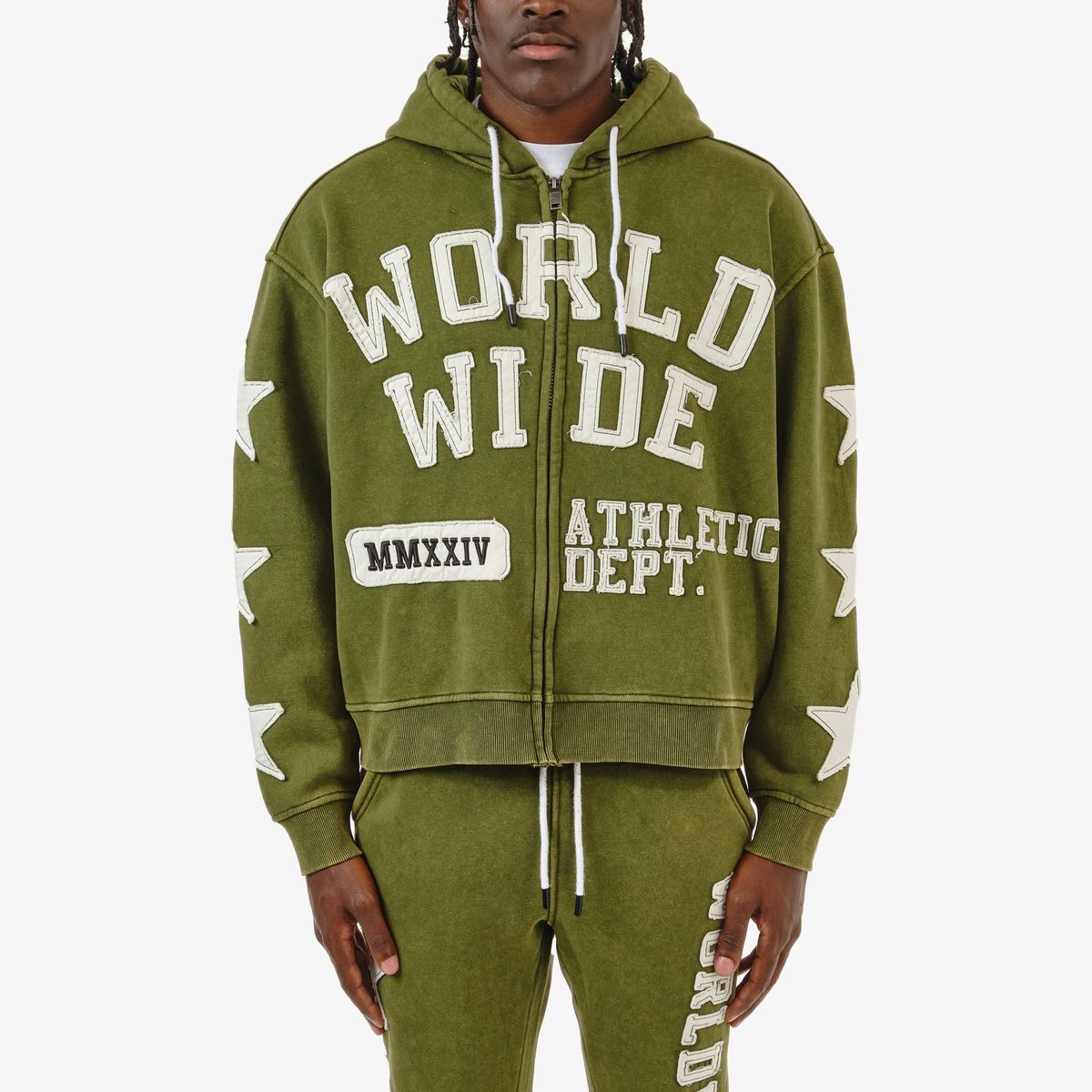 COPPER RIVET WORLDWIDE HOIDIE (OLIVE)
