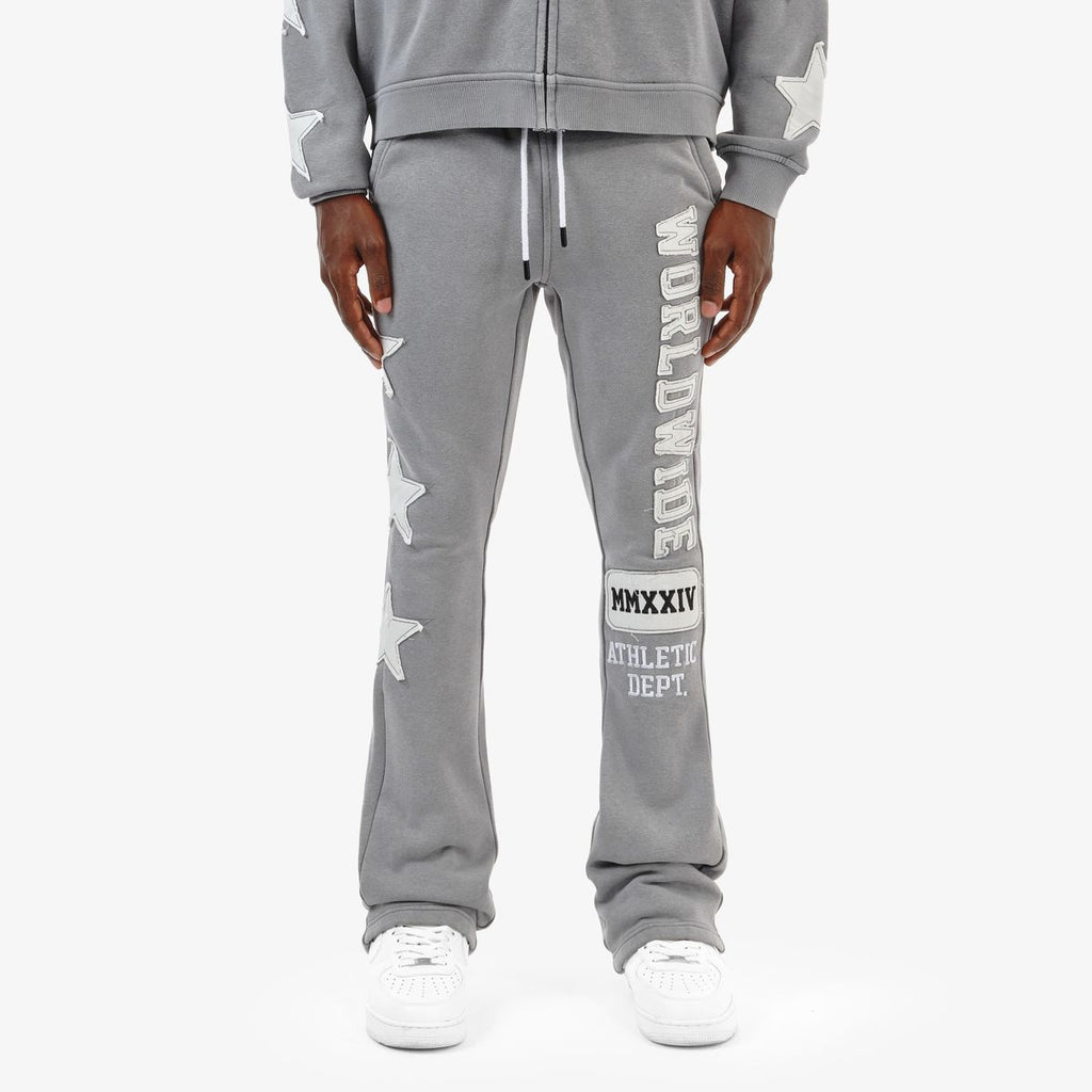 COPPER RIVET WORLDWIDE STACKED PANTS (GREY)
