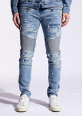 EMBELLISH STEFAN BIKER DENIM (BLUE) EMBF221-112