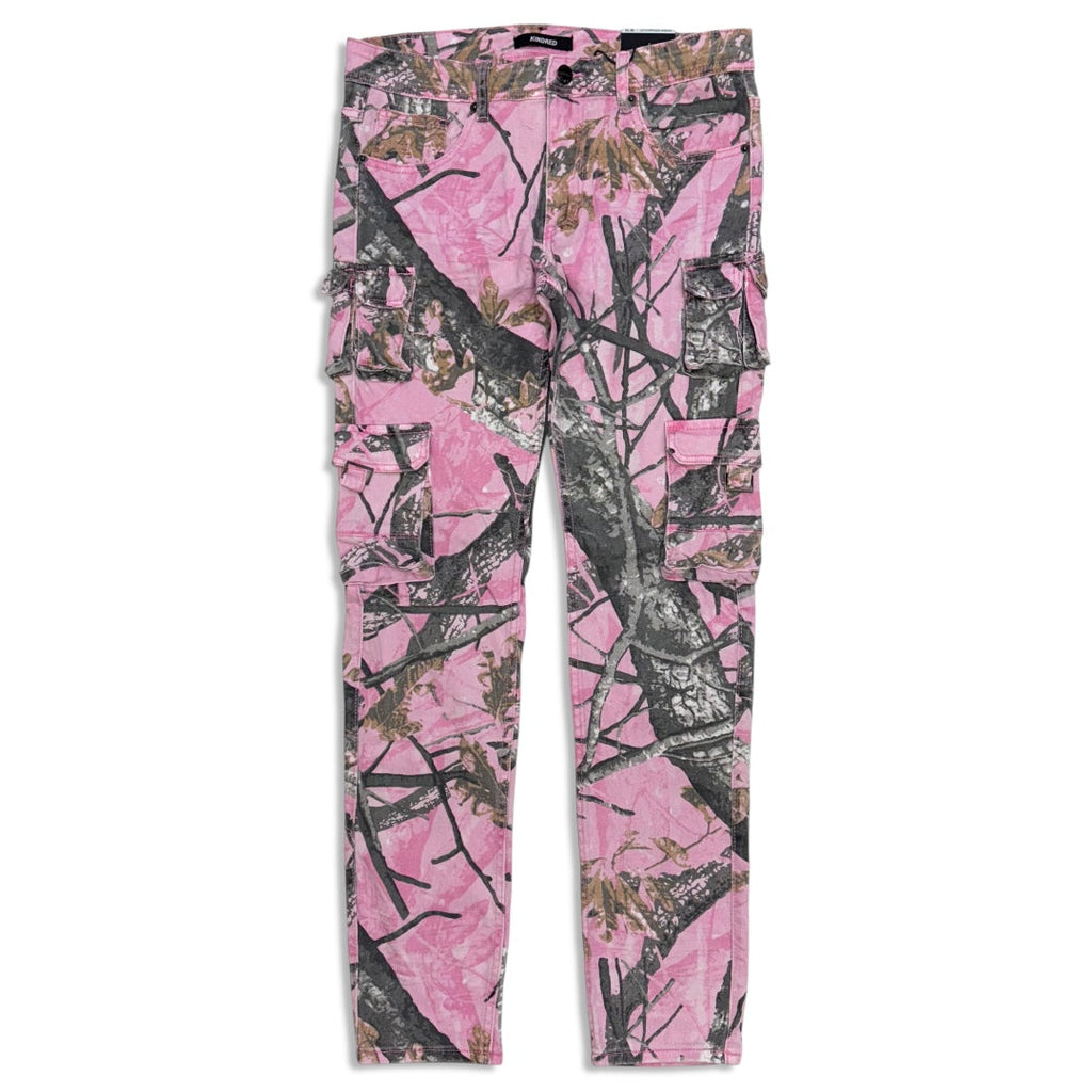 KINDRED MEN'S PINK FOREST CAMO CARGO JEAN KD2045