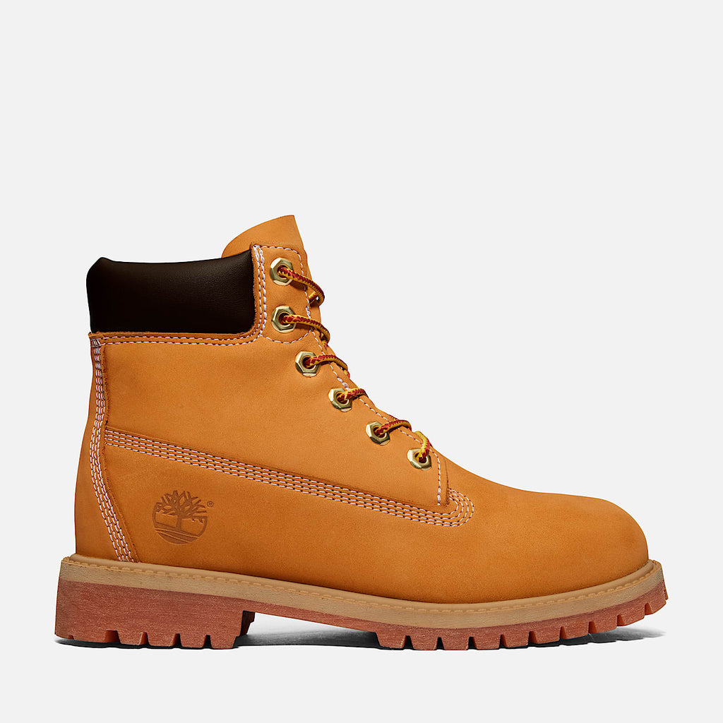 Junior Timberland® Premium 6-Inch Waterproof Boot (Wheat Nubuck)