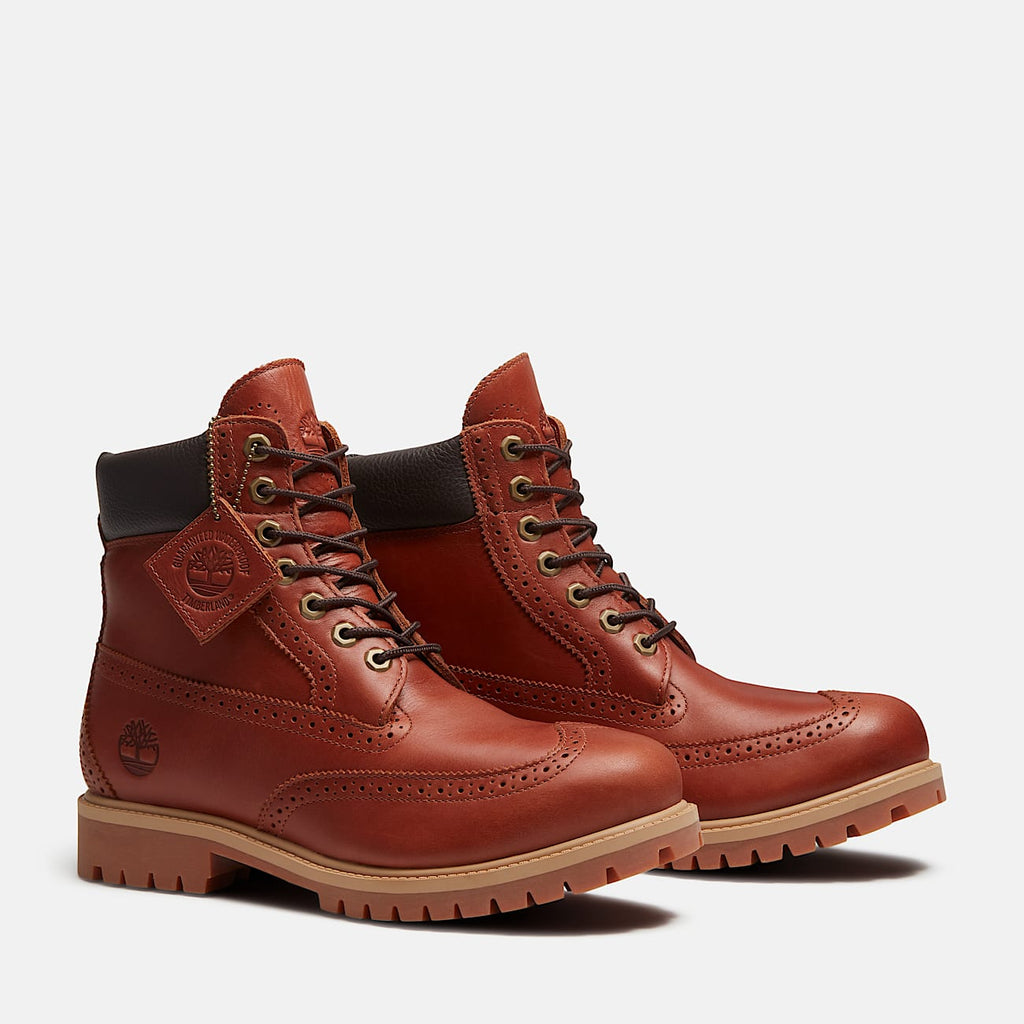 TIMBERLAND PREMIUM 6 INCH WATERPROOF BOOT (RUST FULL GRAIN) TB0A2A8VEM6