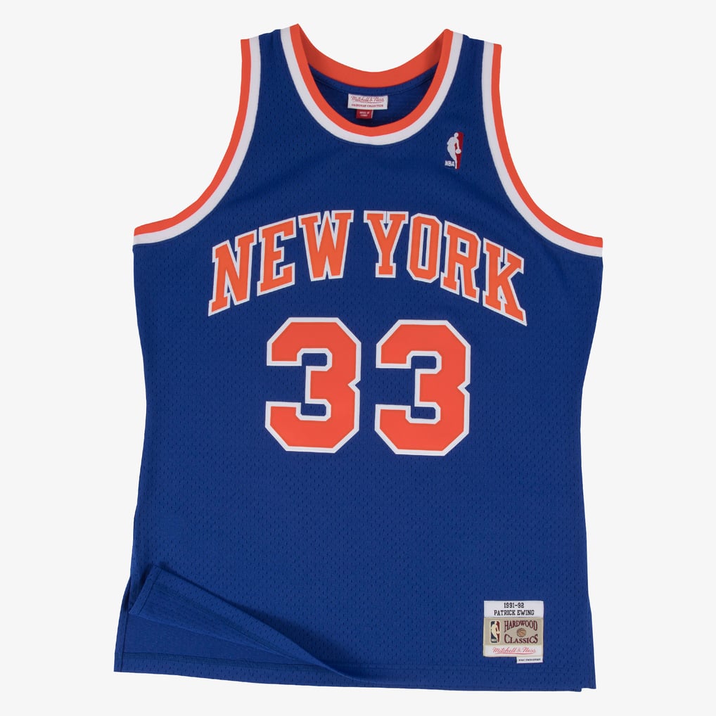 MITCHELL&NESS Patrick Ewing New York Knicks 1991-92 Blue Swingman Player Jersey