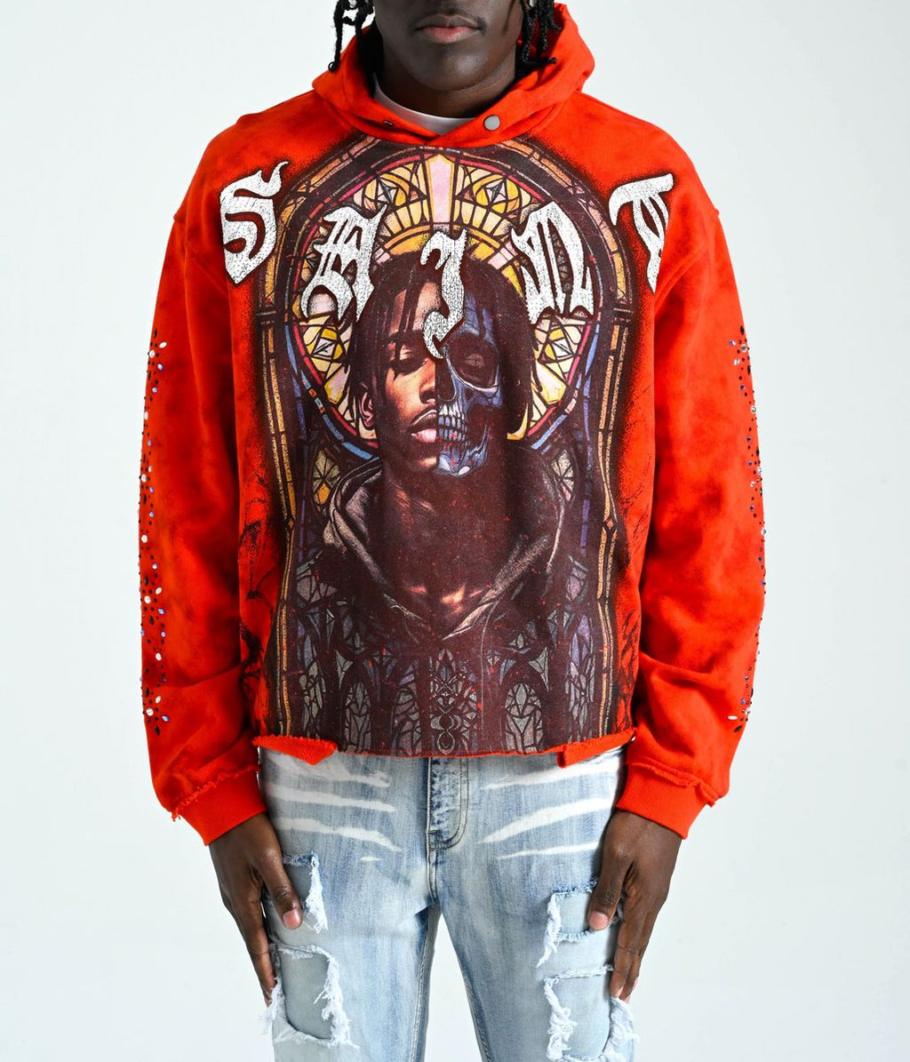 TAKER SAINT HOODIE (RED) T5264