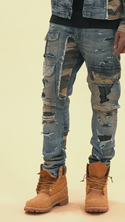 Jordan Craig Slim Taper Fit - Devotion Denim (Woodland) - Sean Collection JM3481