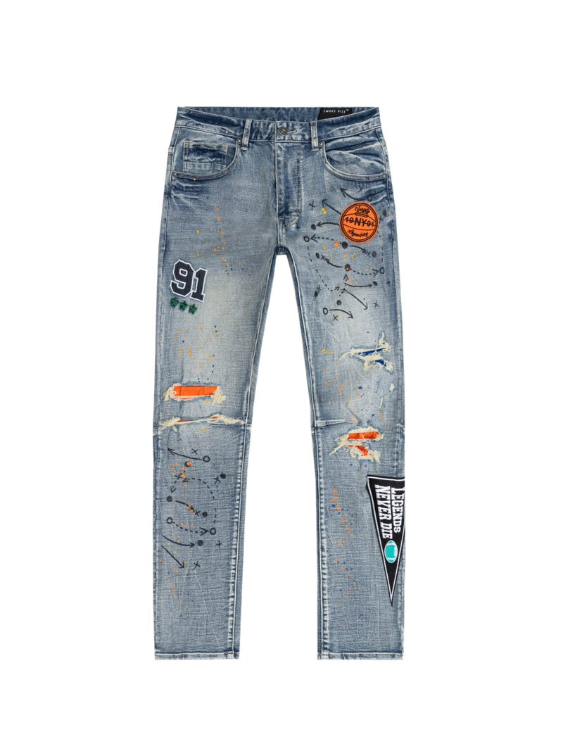 Smoke Rise Sport Taper Stretch Jean (Placid Blue) JP22645