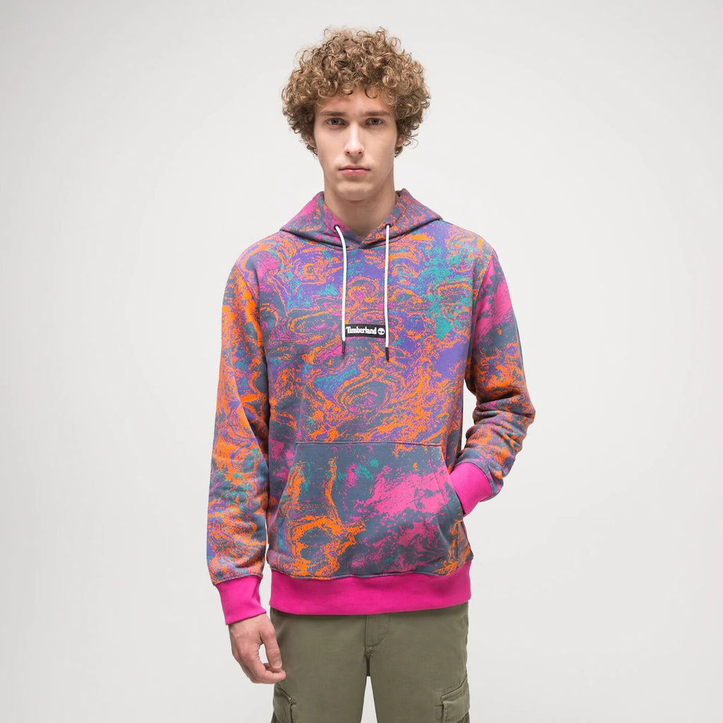 TIMBERLAND BLUZA Z KAPTUREM PRINTED HOODIE
