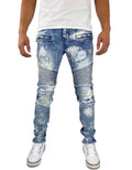 Preme Indigo Moto Denim Jeans (Indigo) PR-WB-991