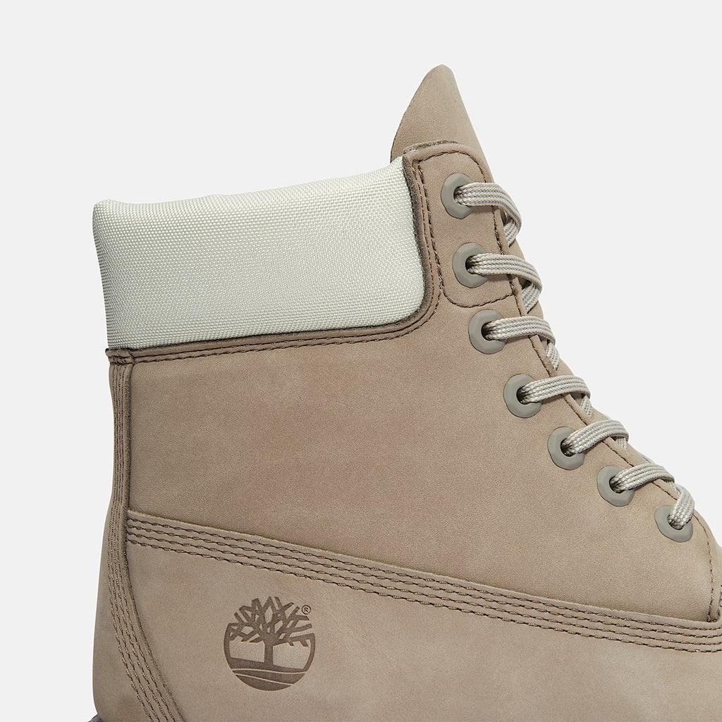 Timberland® Premium 6-Inch Waterproof Boot (Grey Nubuck/Light Green TB0A2P6WA4E