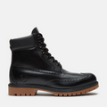 TIMBERLAND PREMIUM 6 IN LACE BROUGE WINGTIPS WP BOOT (BLACK FULL GRAIN) TB0A2A8VW02