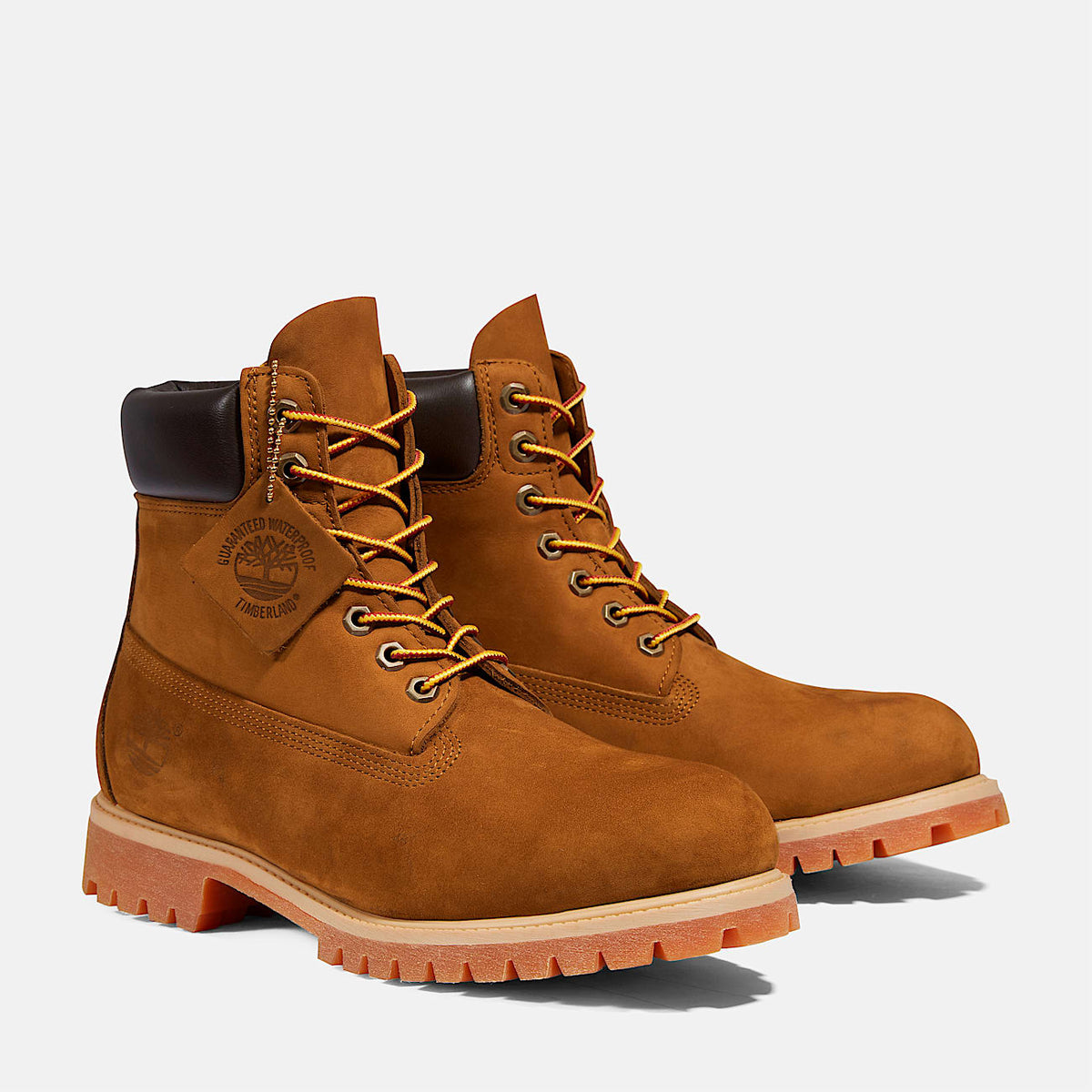 TIMBERLAND PREMIUM 6 INCH WATERPROOF BOOT (DARK WHEAT   NUBUCK) TB172066EBL