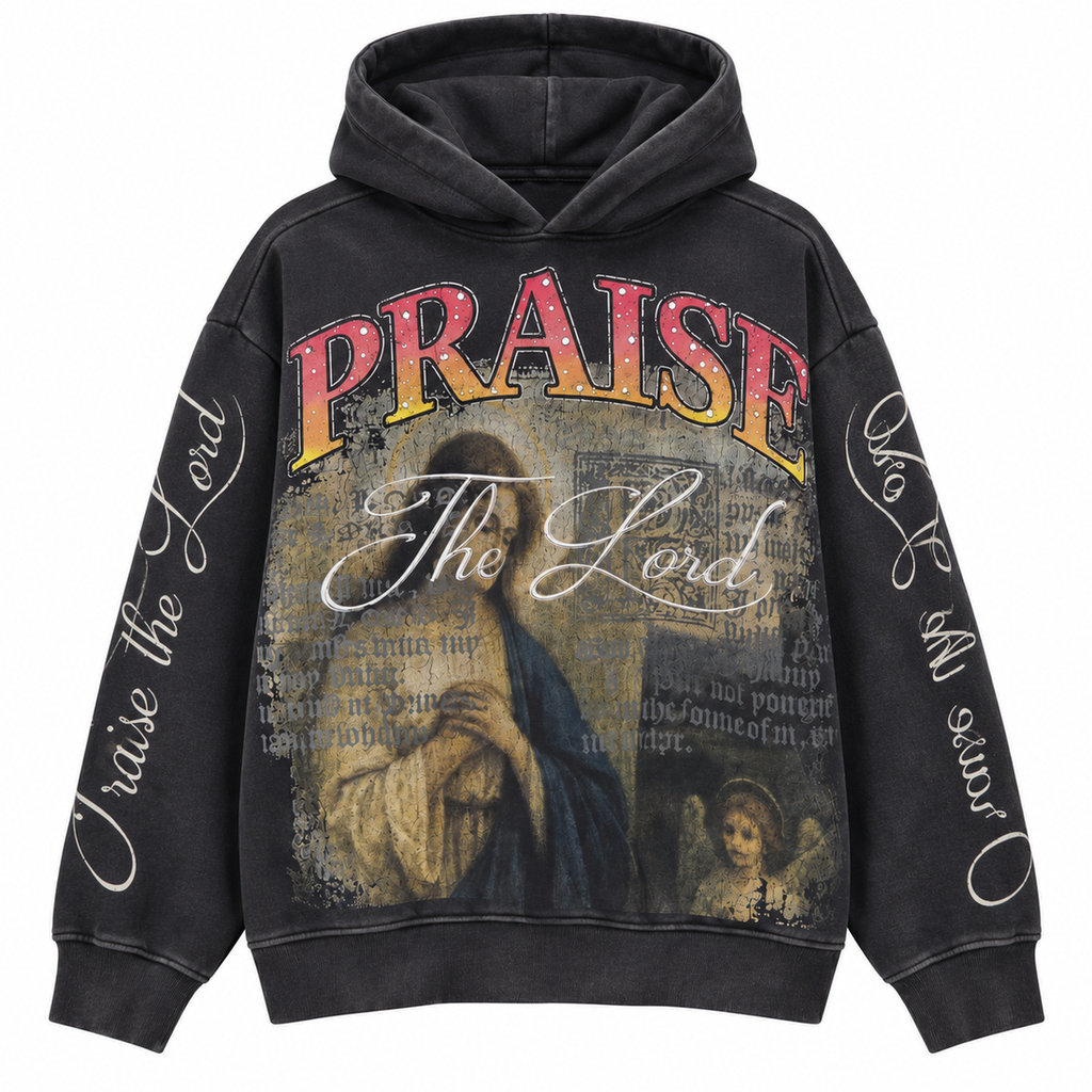 Pj Mark Praise Fleece PO Hoodie (Black) F2657