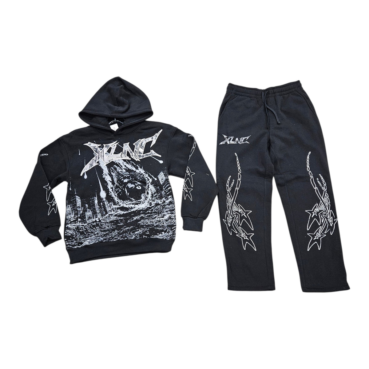 PJ MARK DESIGN SWEATPANTS (BLACK) FP26104
