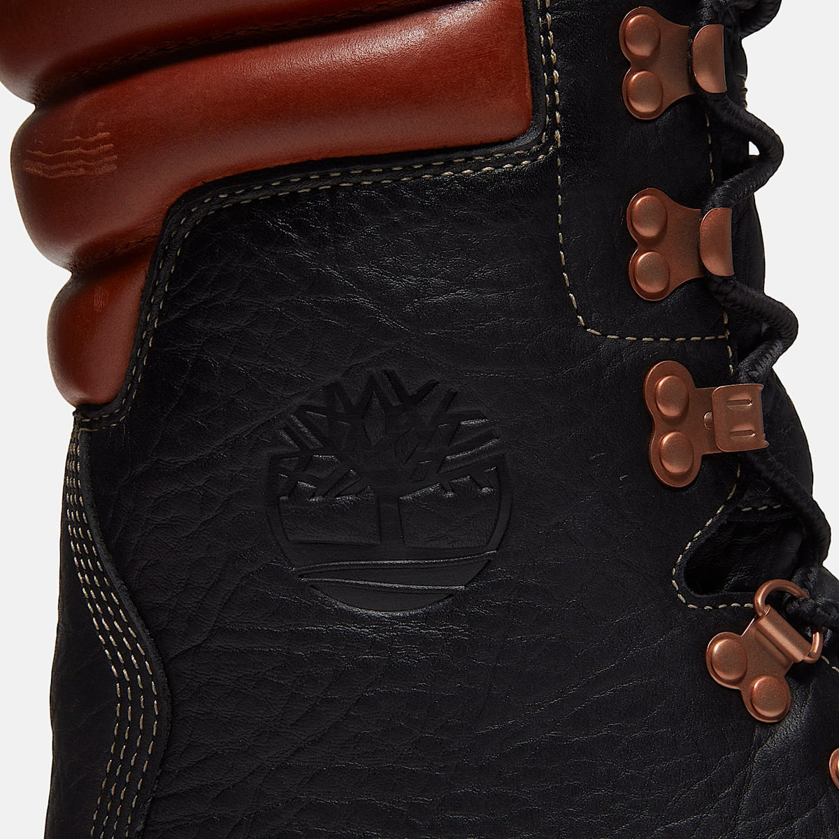 Timberland® Heritage Waterproof Super Boot (Black Full Grain/ Rust) TB0A2QECAME