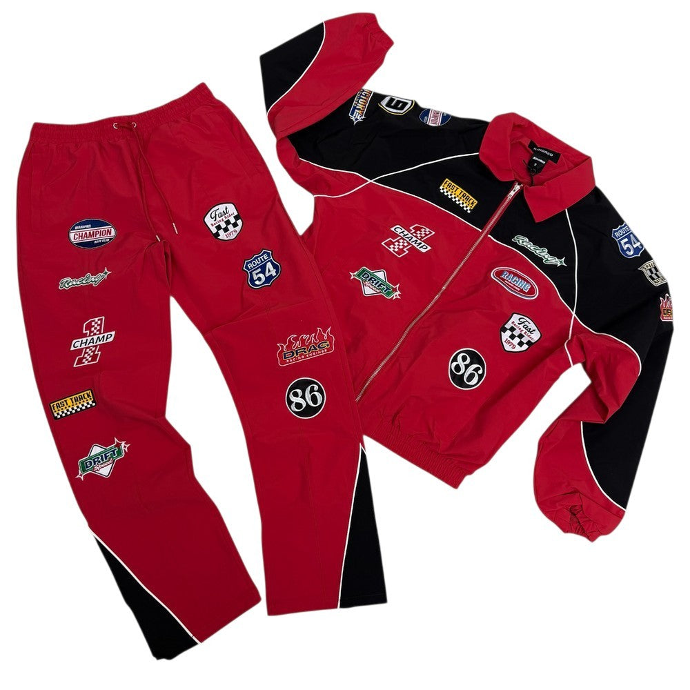 KINDRED PATCH NYLON LONG SLEEVE SET (RED/BLACK) KD269T/P