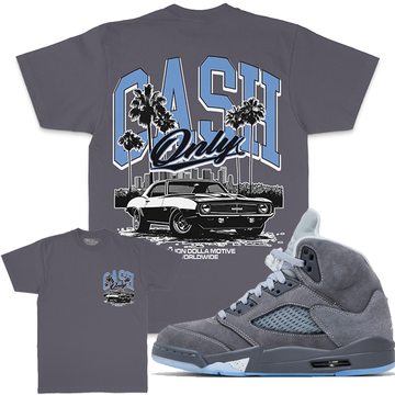 MILLION DOLLA MOTIVE CASH ONLY CAR TEE (dark grey)
