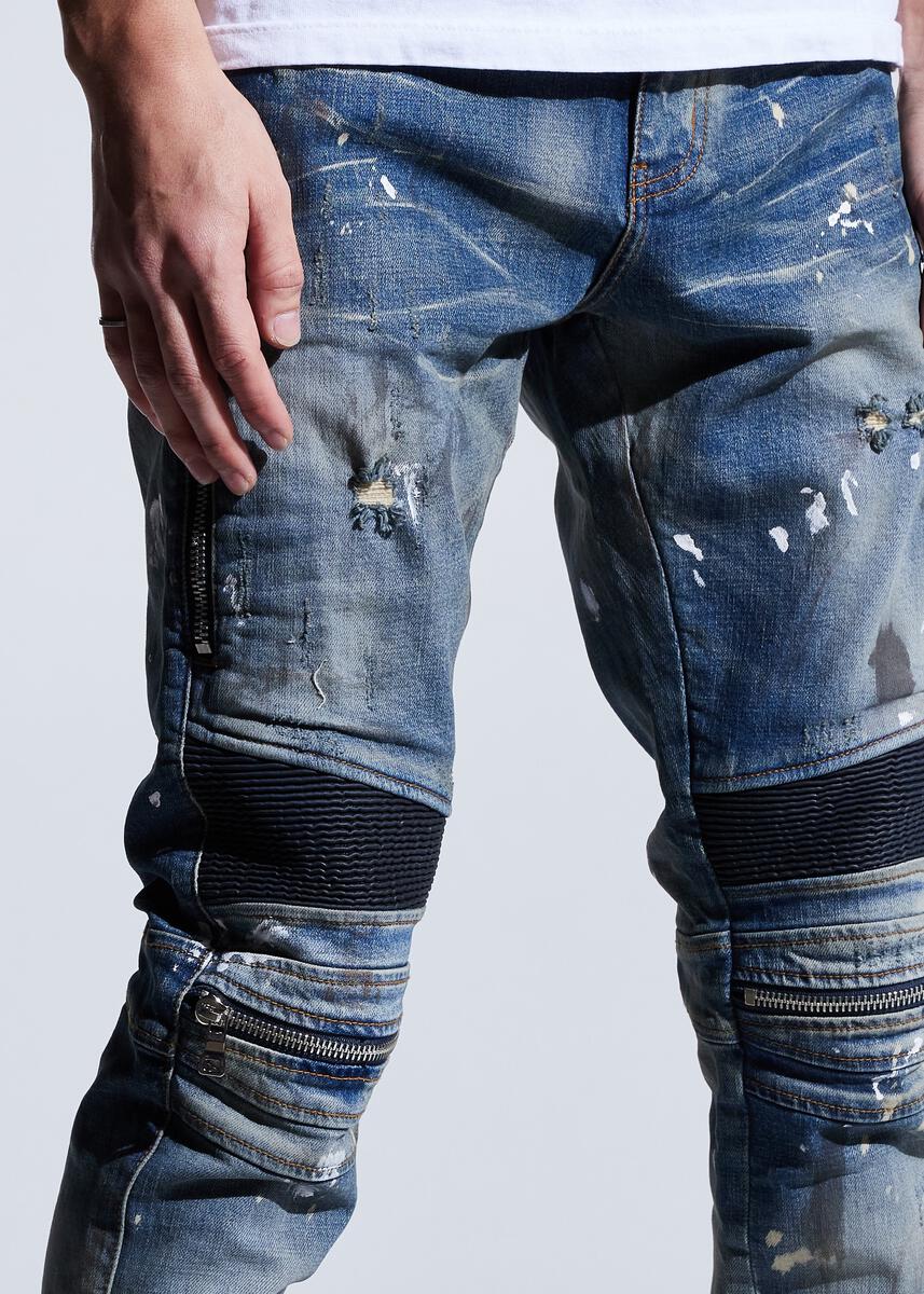 EMBELLISH SUNNY BIKER DENIM (DIRTY INDIGO) EMBSP221-119