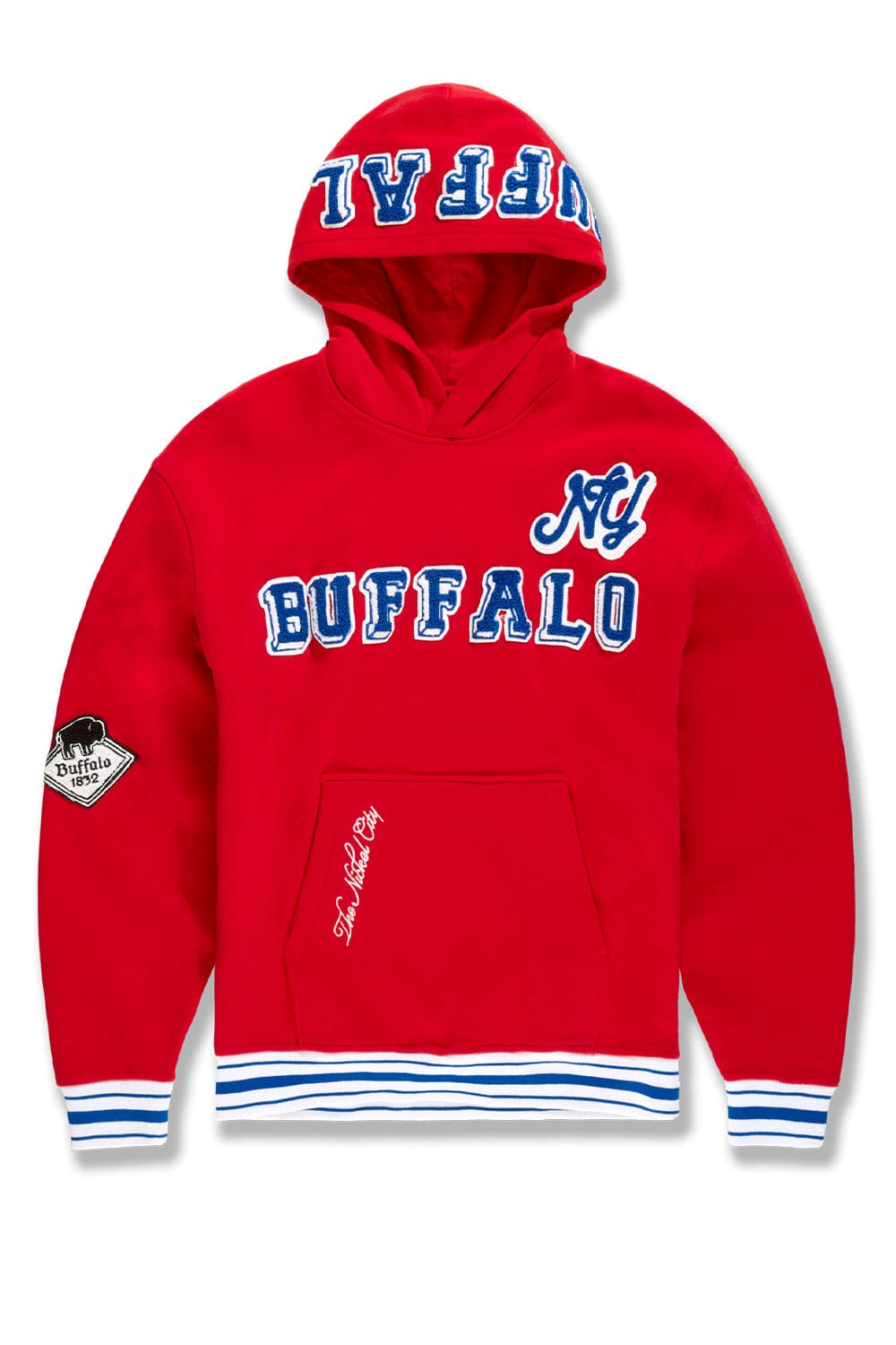 Jordan Craig Buffalo Mafia Pullover Hoodie Red (8805H)