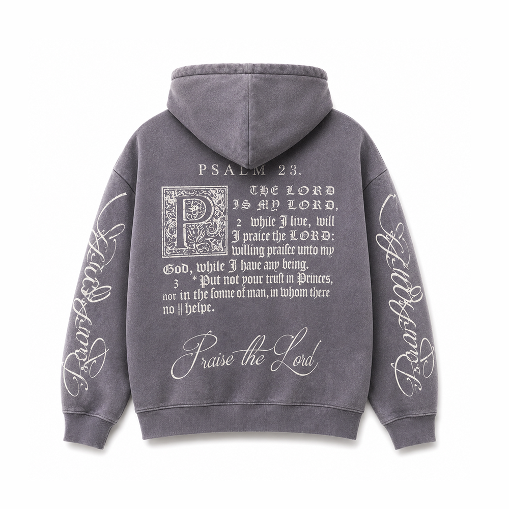 Pj Mark Men's Praise Fleece PO Hoodie (Grey) F2657