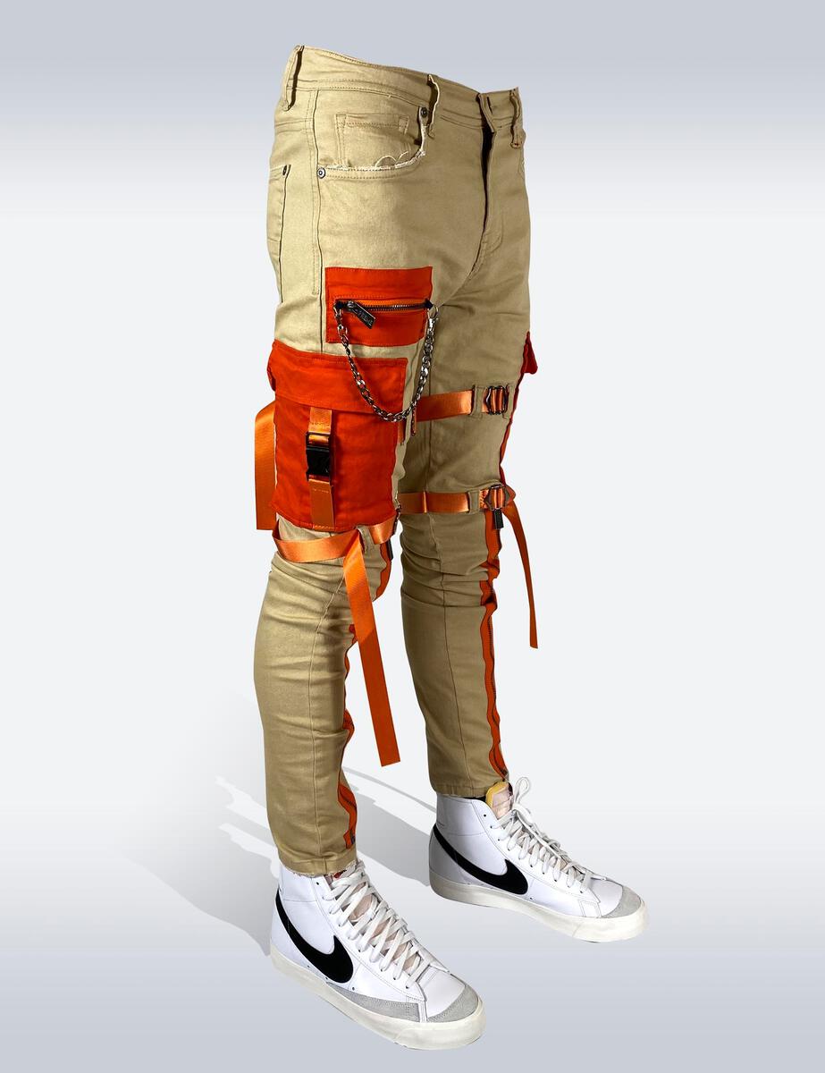 PREME CARGO PANTS (KHAKI) PR-WB-536