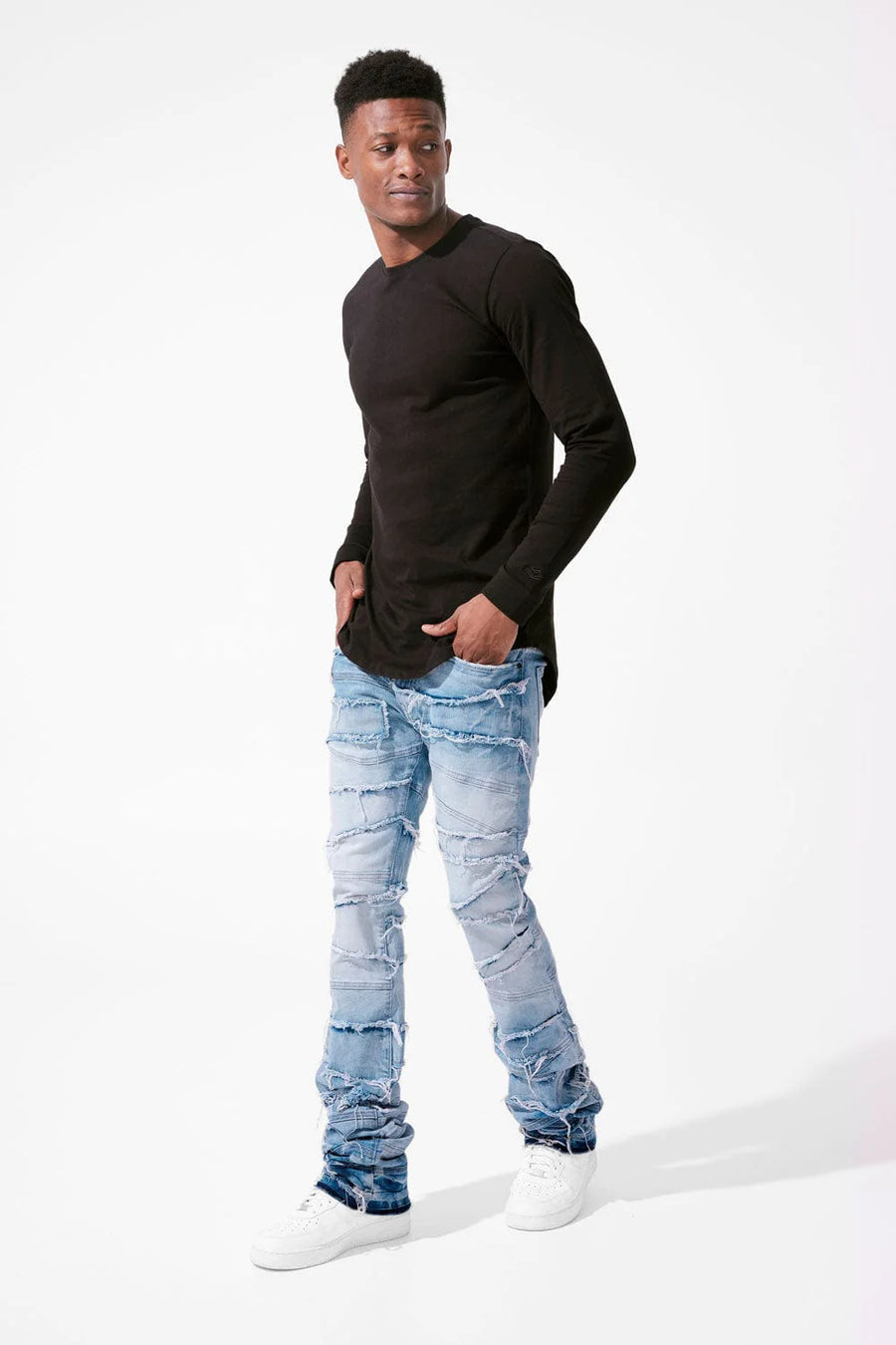 JORDAN CRAIG MARTIN STACKED - PSYCHOSIS DENIM (ICE BLUE) JTF1150